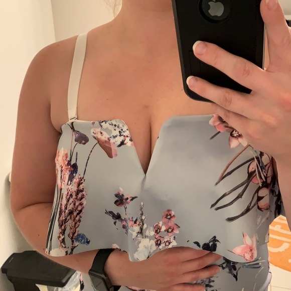 Midi Blue Floral Dress - Picture 10 of 10